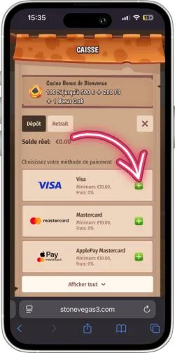 Obtenez un bonus de bienvenue