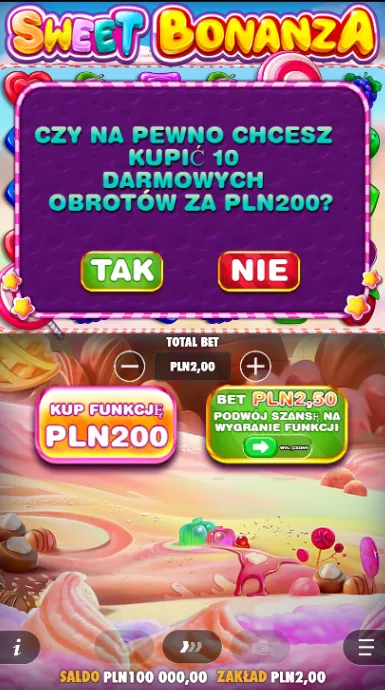 Opcja zakupu bonusowych obrotów