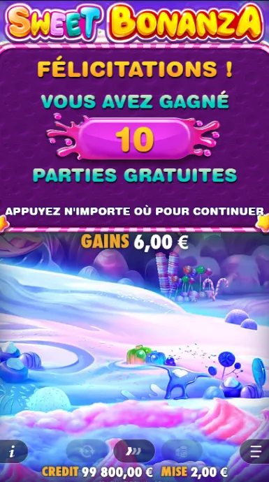 Mode bonus Sweet Bonanza