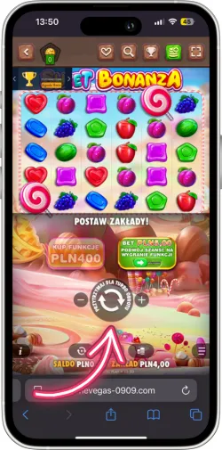 Rozpocznij obrót Sweet Bonanza