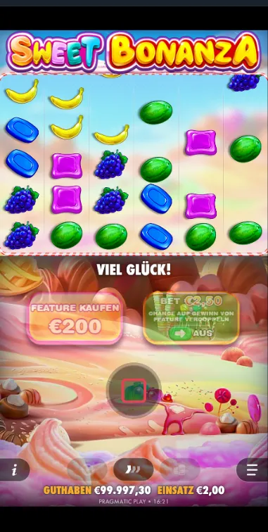 Sweet Bonanza Bonusspiel starten