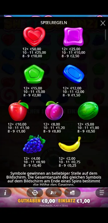 Sweet Bonanza Regeln