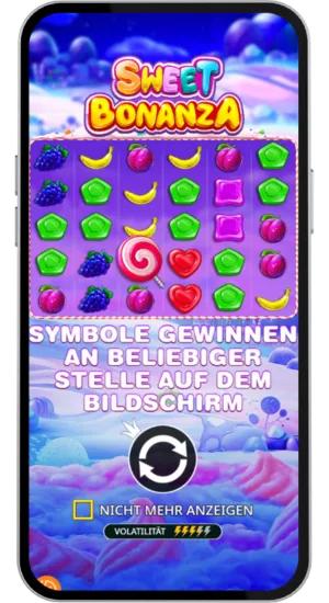 Spin-Button und Autoplay-Bildschirm