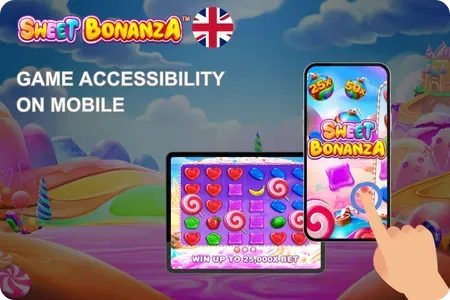Sweet Bonanza Slot - Mobile Game Accessibility