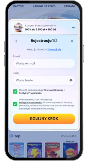 Utwórz konto Sweet Bonanza