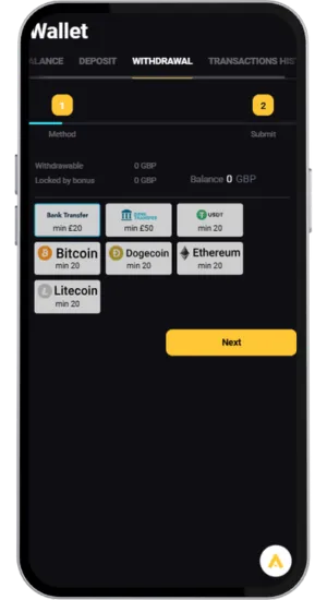 Visa payment request screen