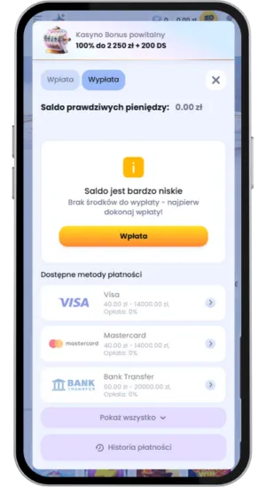 Wypłata środków Sweet Bonanza